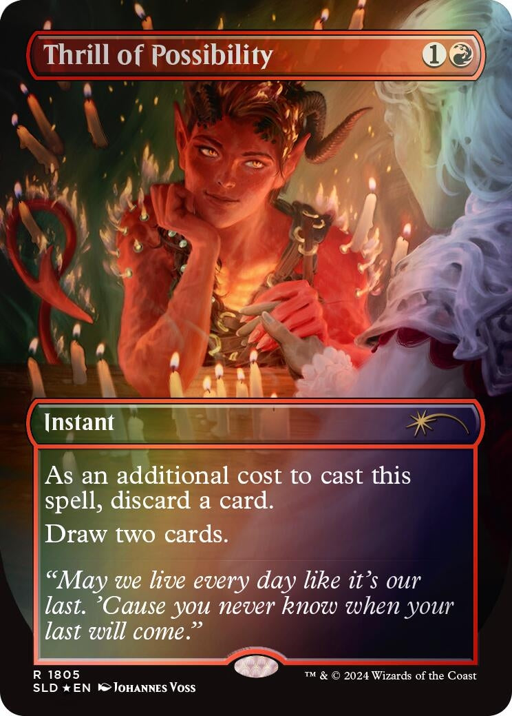Image for Thrill of Possibility (Rainbow Foil) (1805) (Secret Lair Drop Series) - Magic: The Gathering