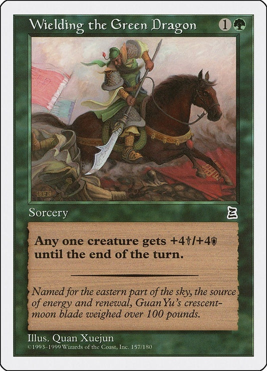 Image for Wielding the Green Dragon (157) (Portal Three Kingdoms) - Magic: The Gathering