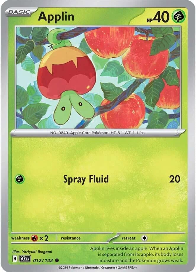 Image for Applin (012/142) (SV07: Stellar Crown) - Pokemon