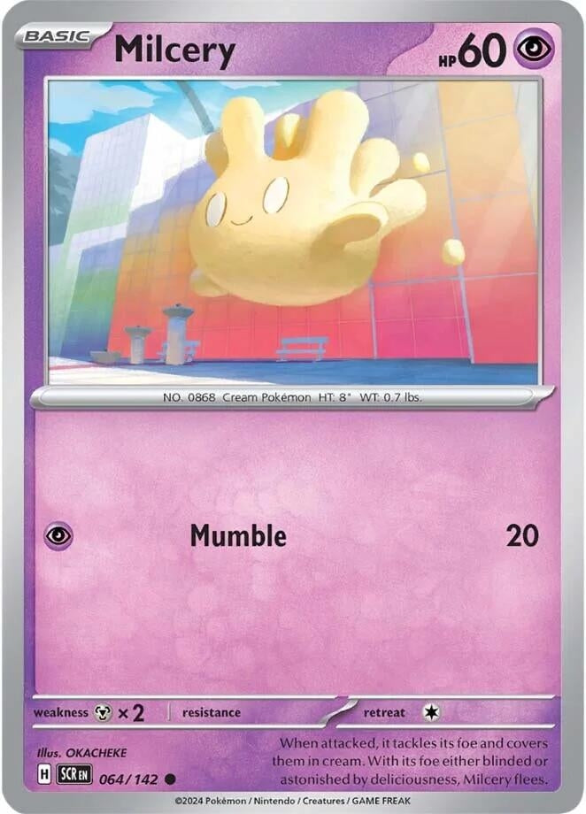 Image for Milcery (064/142) (SV07: Stellar Crown) - Pokemon