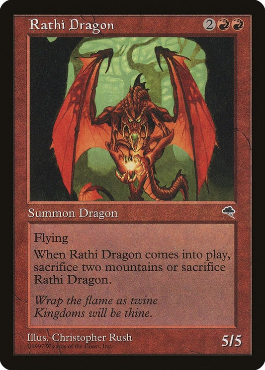 Image for Rathi Dragon (196) (Tempest) - Magic: The Gathering