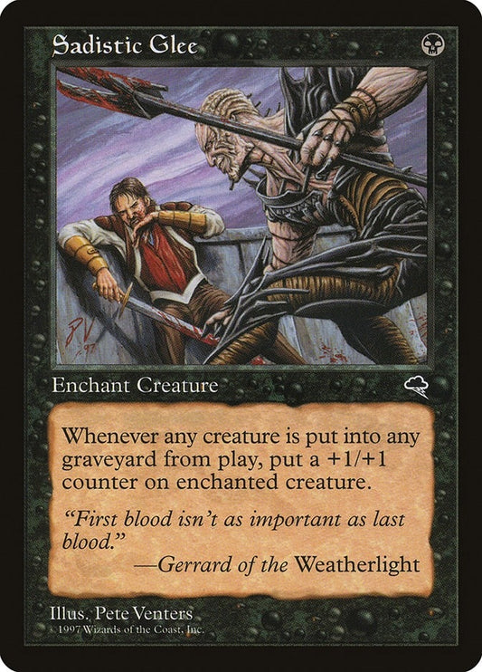 Image for Sadistic Glee (153) (Tempest) - Magic: The Gathering