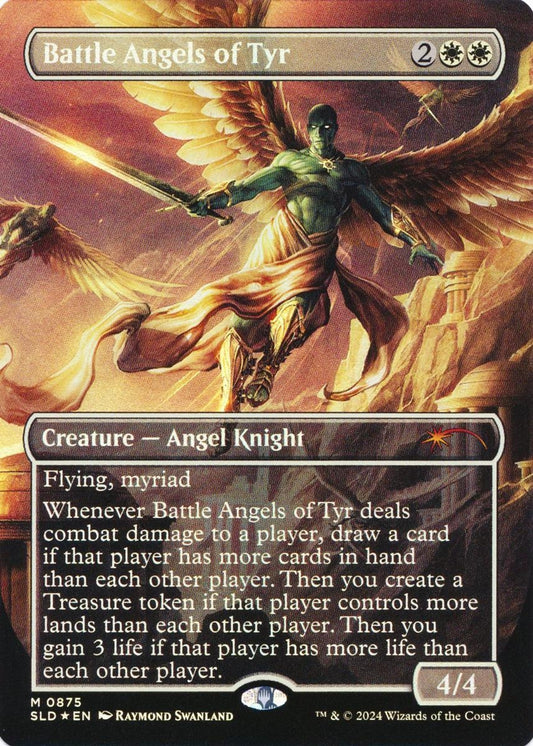 Image for Battle Angels of Tyr (Rainbow Foil) (875) (Secret Lair Drop Series) - Magic: The Gathering