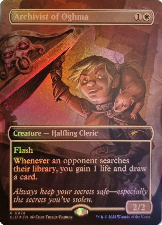 Image for Archivist of Oghma (Rainbow Foil) (874) (Secret Lair Drop Series) - Magic: The Gathering