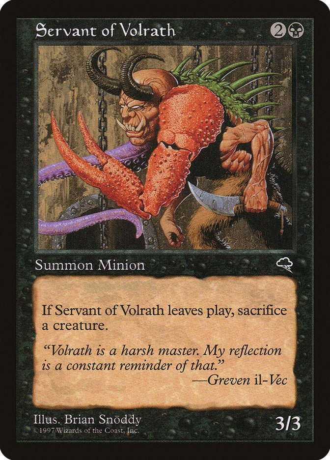 Image for Servant of Volrath (156) (Tempest) - Magic: The Gathering