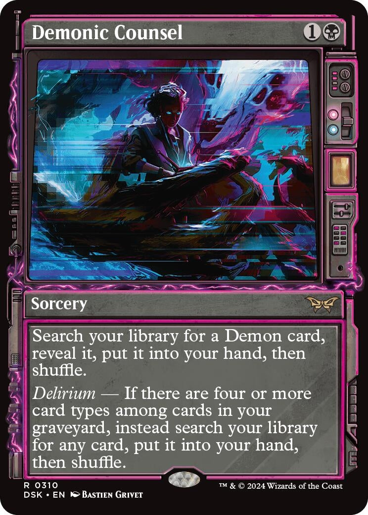 Image for Demonic Counsel (Showcase) (310) (Duskmourn: House of Horror) - Magic: The Gathering