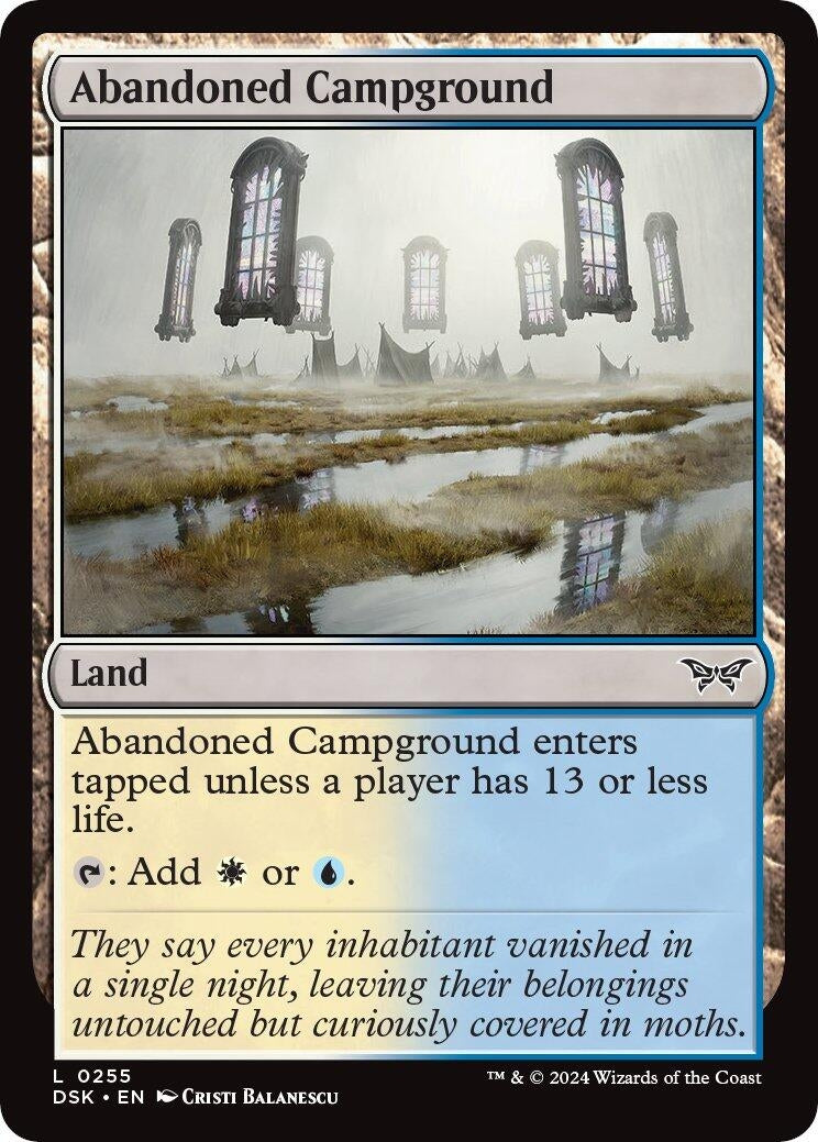 Image for Abandoned Campground (255) (Duskmourn: House of Horror) - Magic: The Gathering