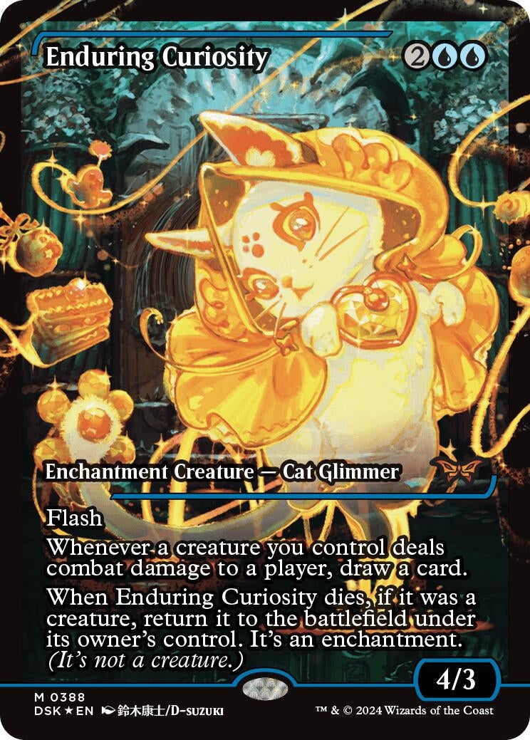Image for Enduring Curiosity (Showcase) (388) (Duskmourn: House of Horror) - Magic: The Gathering