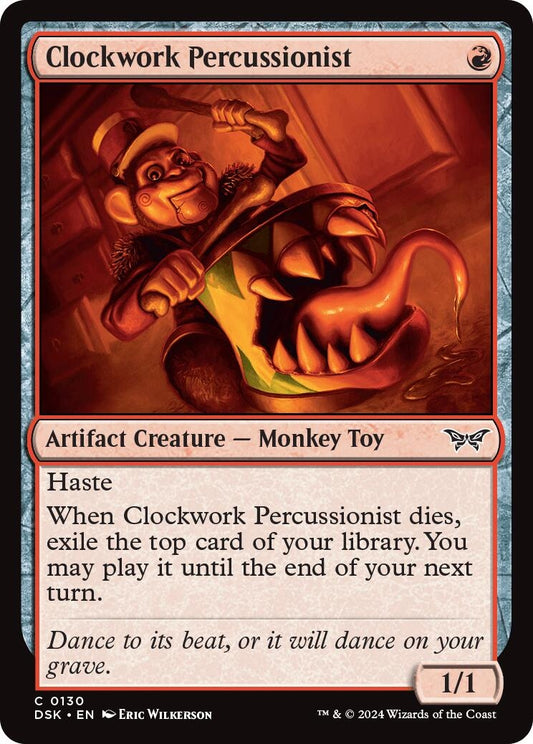 Image for Clockwork Percussionist (0130) (130) (Duskmourn: House of Horror) - Magic: The Gathering