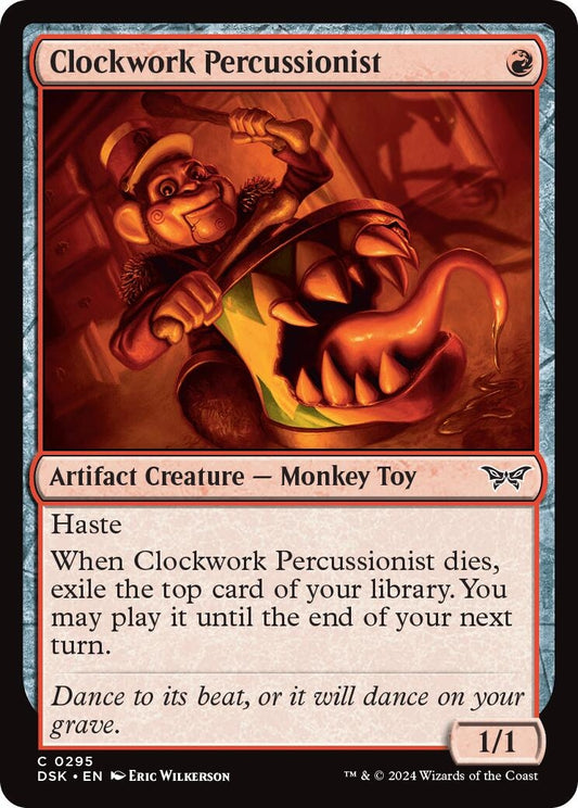 Image for Clockwork Percussionist (0295) (295) (Duskmourn: House of Horror) - Magic: The Gathering
