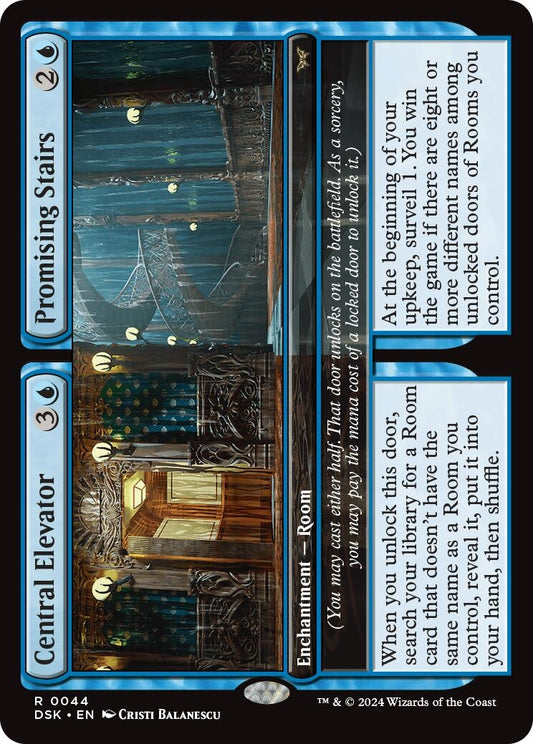 Image for Central Elevator // Promising Stairs (44) (Duskmourn: House of Horror) - Magic: The Gathering