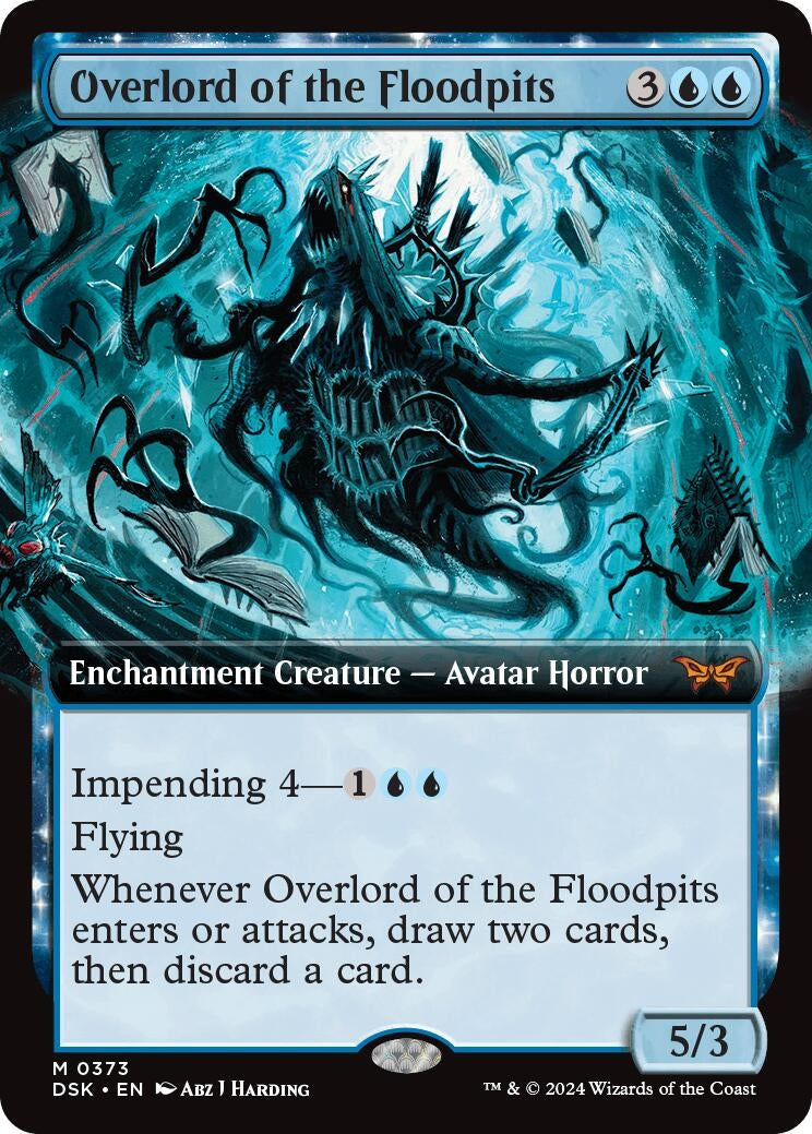 Image for Overlord of the Floodpits (Extended Art) (373) (Duskmourn: House of Horror) - Magic: The Gathering