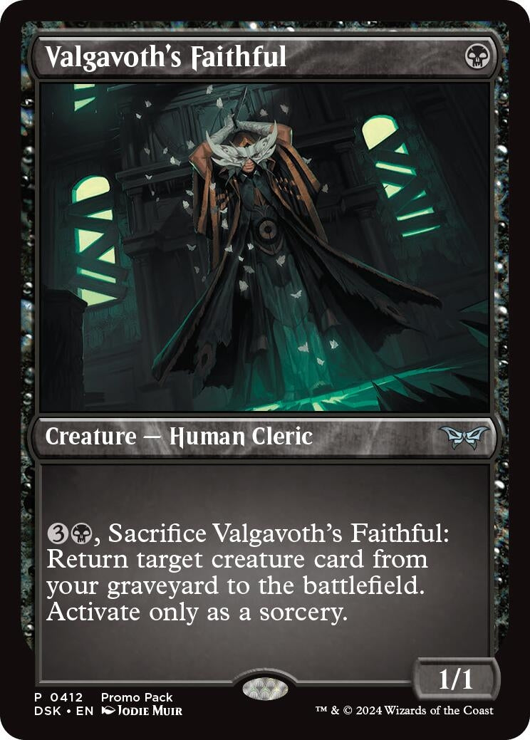 Image for Valgavoth's Faithful (412) (Promo Pack: Duskmourn: House of Horror) - Magic: The Gathering