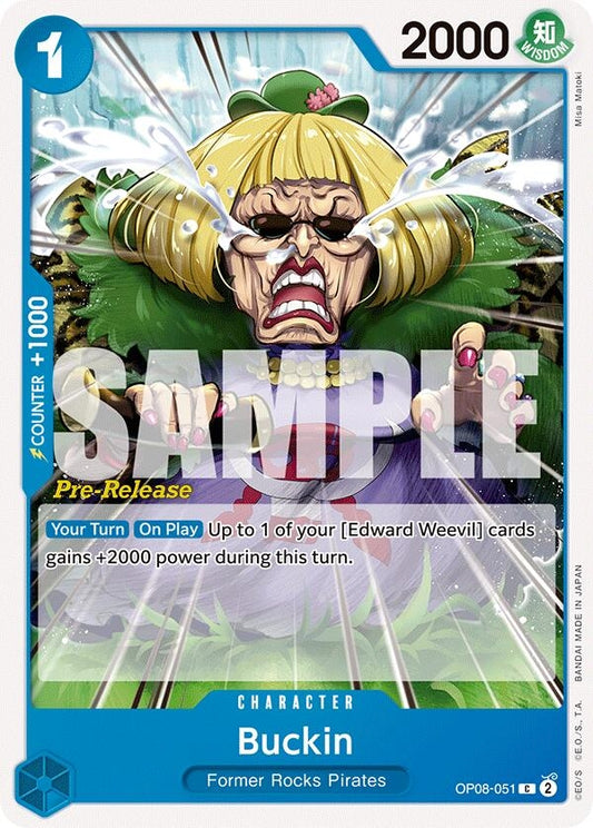 Image for Buckin (OP08-051) (Two Legends Pre-Release Cards) - One Piece Card Game