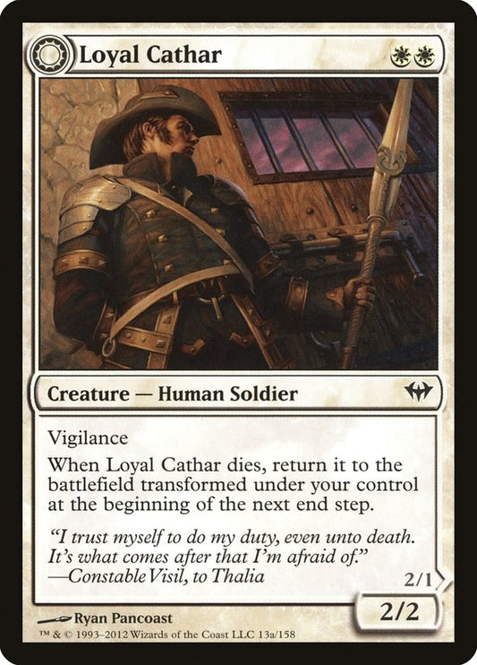 Image for Loyal Cathar (13) (Dark Ascension) - Magic: The Gathering