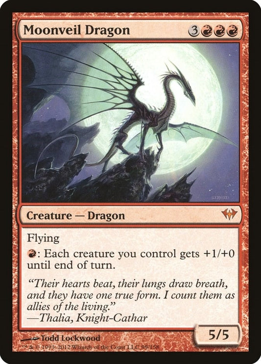 Image for Moonveil Dragon (99) (Dark Ascension) - Magic: The Gathering