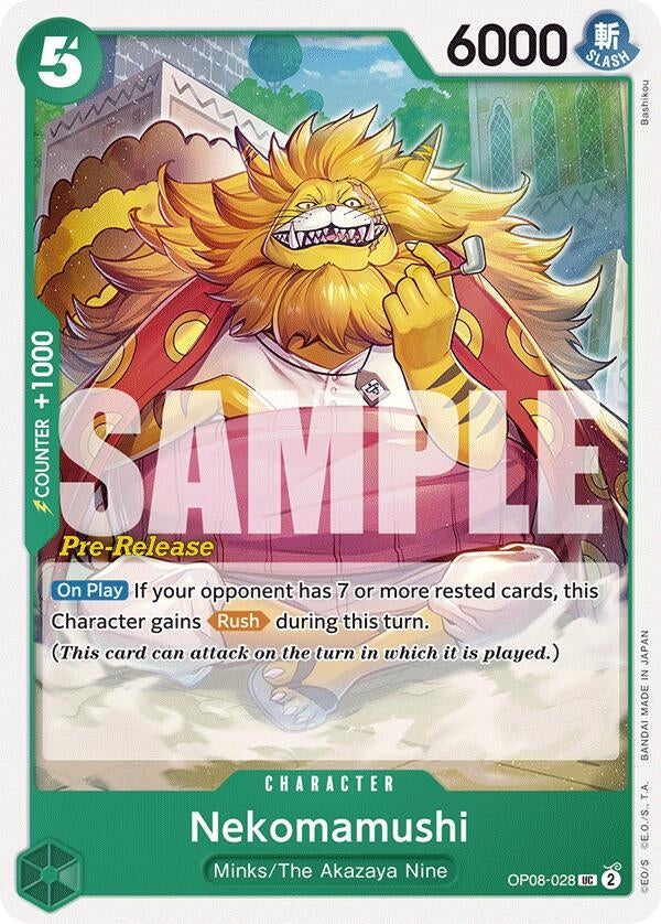 Image for Nekomamushi (OP08-028) (Two Legends Pre-Release Cards) - One Piece Card Game