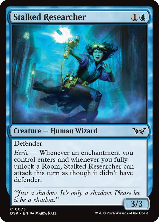 Image for Stalked Researcher (73) (Duskmourn: House of Horror) - Magic: The Gathering