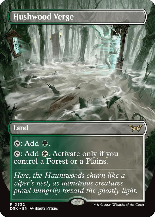 Image for Hushwood Verge (Borderless) (332) (Duskmourn: House of Horror) - Magic: The Gathering
