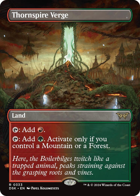 Image for Thornspire Verge (Borderless) (333) (Duskmourn: House of Horror) - Magic: The Gathering