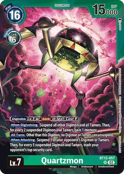 Image for Quartzmon (Event Pack 7) (BT12-057 SR) (Across Time) - Digimon Card Game