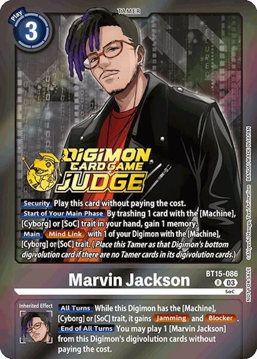 Image for Marvin Jackson (Judge Pack 6) (BT15-086 R) (Exceed Apocalypse) - Digimon Card Game