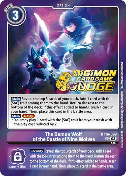 Image for The Demon Wolf of the Castle of Nine Wolves (Judge Pack 6) (BT16-099 R) (Beginning Observer) - Digimon Card Game