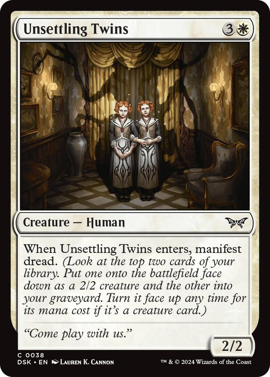 Image for Unsettling Twins (38) (Duskmourn: House of Horror) - Magic: The Gathering