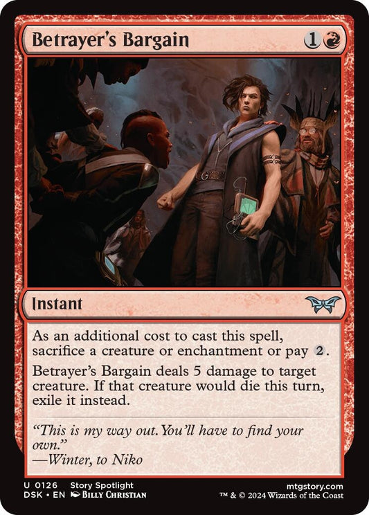 Image for Betrayer's Bargain (126) (Duskmourn: House of Horror) - Magic: The Gathering