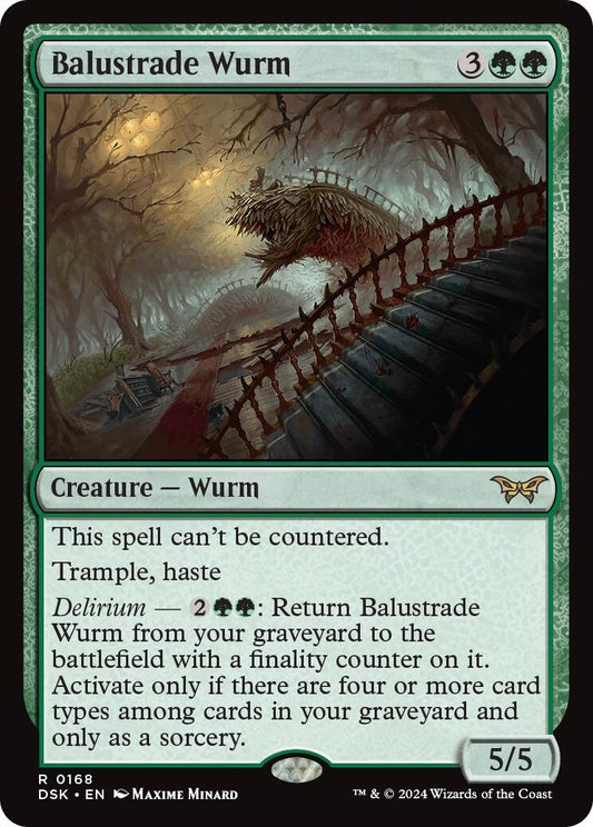 Image for Balustrade Wurm (168) (Duskmourn: House of Horror) - Magic: The Gathering