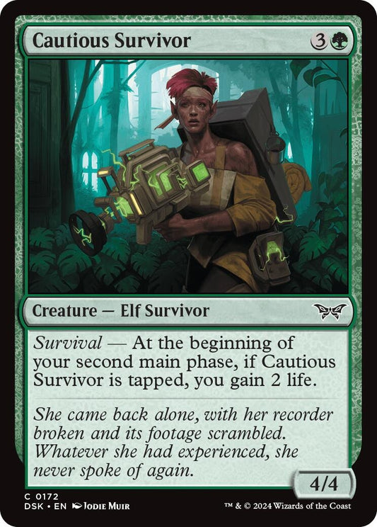 Image for Cautious Survivor (172) (Duskmourn: House of Horror) - Magic: The Gathering