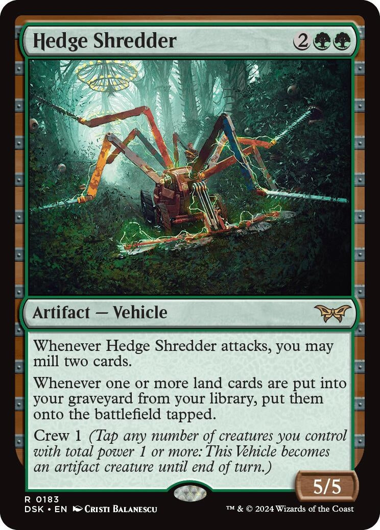 Image for Hedge Shredder (183) (Duskmourn: House of Horror) - Magic: The Gathering