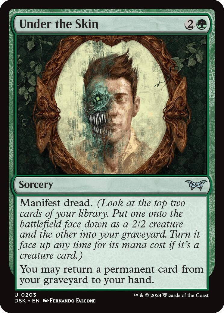 Image for Under the Skin (203) (Duskmourn: House of Horror) - Magic: The Gathering