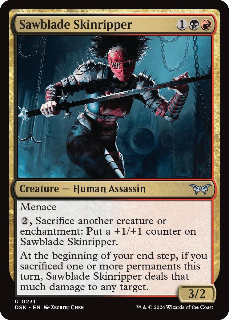 Image for Sawblade Skinripper (231) (Duskmourn: House of Horror) - Magic: The Gathering