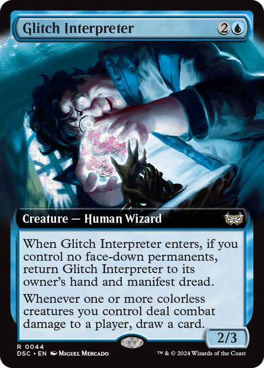 Image for Glitch Interpreter (Extended Art) (44) (Commander: Duskmourn: House of Horror) - Magic: The Gathering