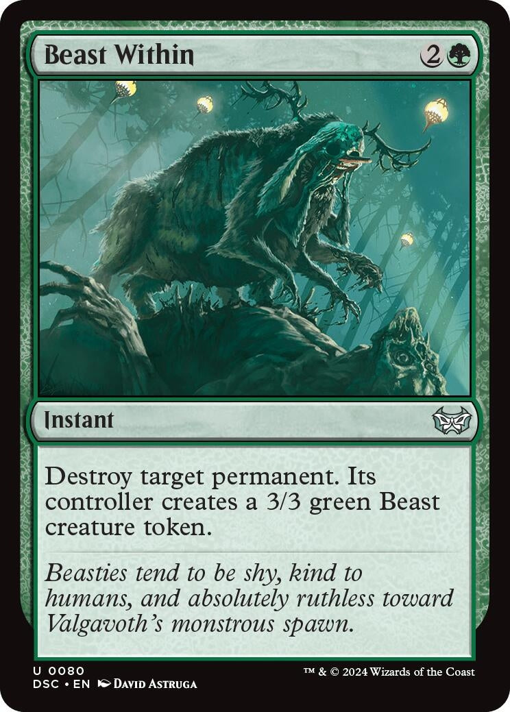 Image for Beast Within (80) (Commander: Duskmourn: House of Horror) - Magic: The Gathering