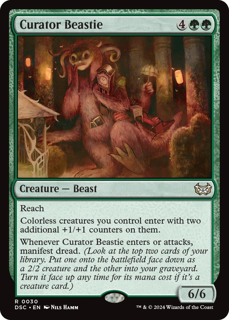 Image for Curator Beastie (30) (Commander: Duskmourn: House of Horror) - Magic: The Gathering