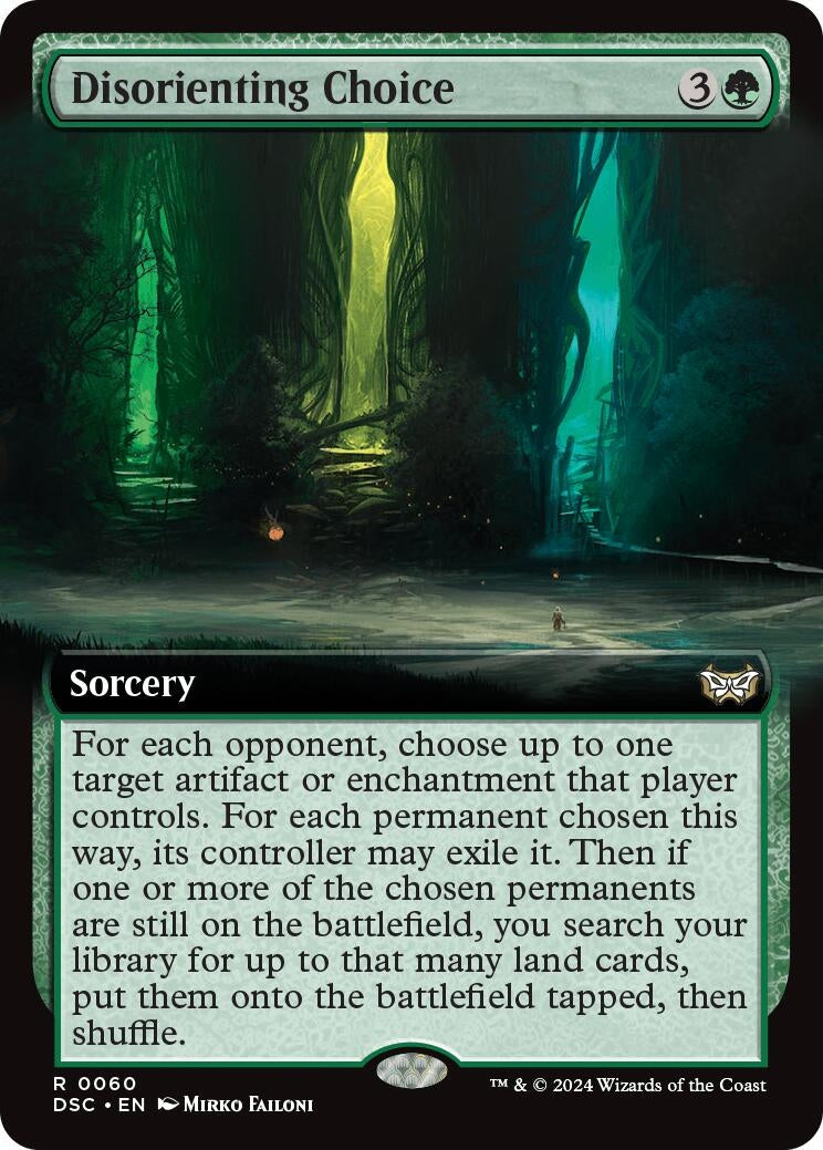 Image for Disorienting Choice (Extended Art) (60) (Commander: Duskmourn: House of Horror) - Magic: The Gathering