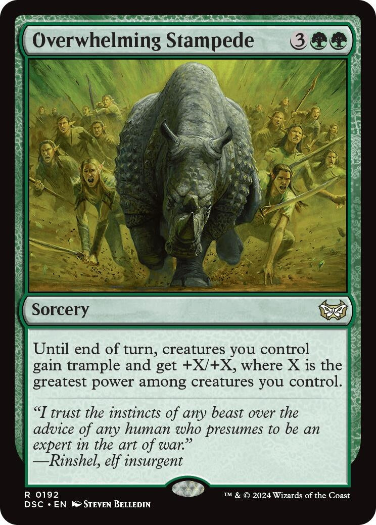 Image for Overwhelming Stampede (192) (Commander: Duskmourn: House of Horror) - Magic: The Gathering