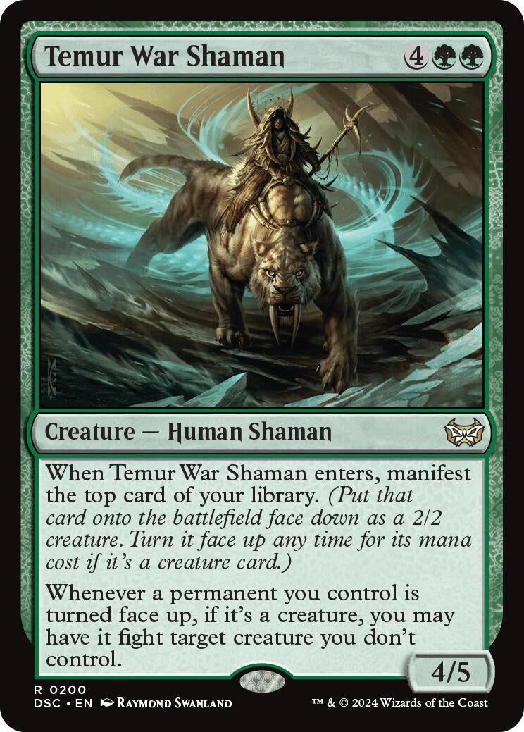 Image for Temur War Shaman (200) (Commander: Duskmourn: House of Horror) - Magic: The Gathering