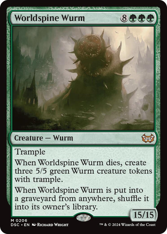 Image for Worldspine Wurm (206) (Commander: Duskmourn: House of Horror) - Magic: The Gathering