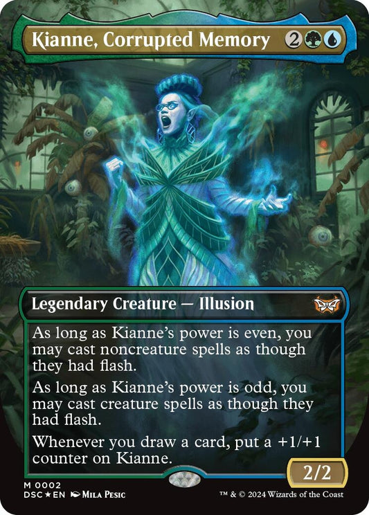 Image for Kianne, Corrupted Memory (Borderless) (2) (Commander: Duskmourn: House of Horror) - Magic: The Gathering