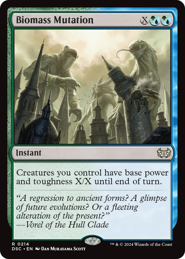 Image for Biomass Mutation (214) (Commander: Duskmourn: House of Horror) - Magic: The Gathering