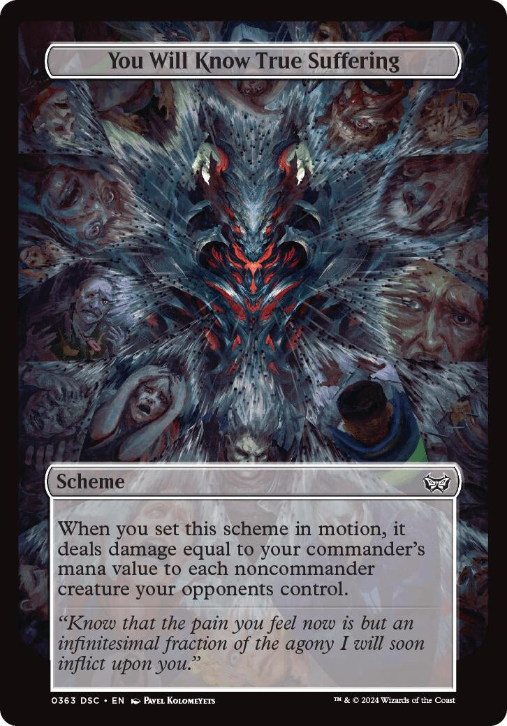 Image for You Will Know True Suffering (Full Art) (363) (Archenemy: Duskmourn) - Magic: The Gathering