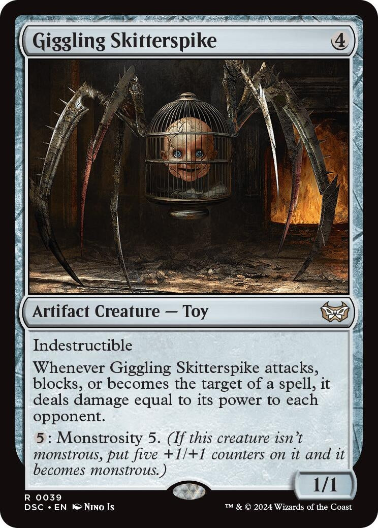 Image for Giggling Skitterspike (39) (Commander: Duskmourn: House of Horror) - Magic: The Gathering