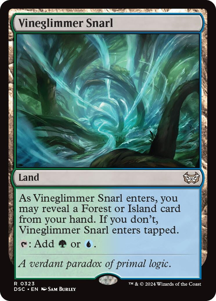Image for Vineglimmer Snarl (323) (Commander: Duskmourn: House of Horror) - Magic: The Gathering