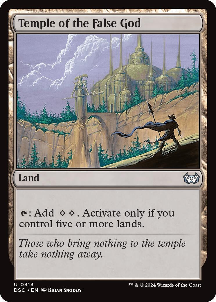 Image for Temple of the False God (313) (Commander: Duskmourn: House of Horror) - Magic: The Gathering
