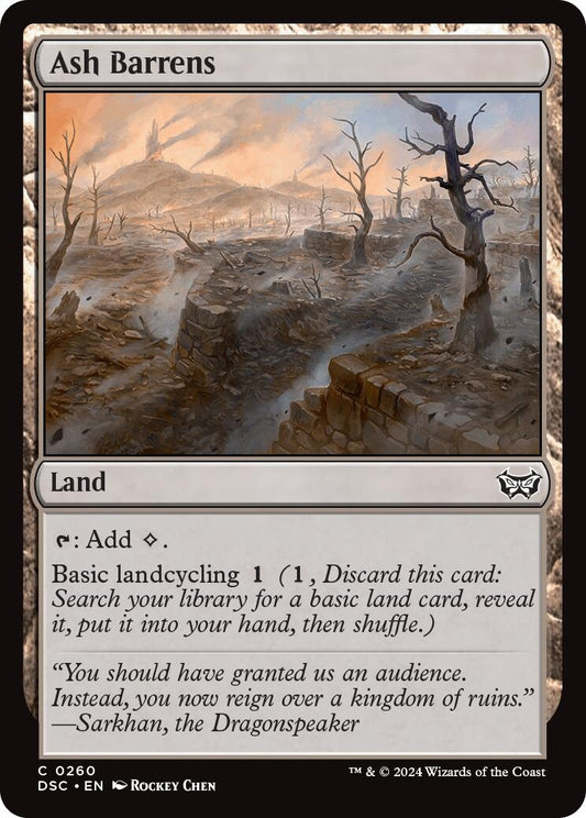 Image for Ash Barrens (260) (Commander: Duskmourn: House of Horror) - Magic: The Gathering