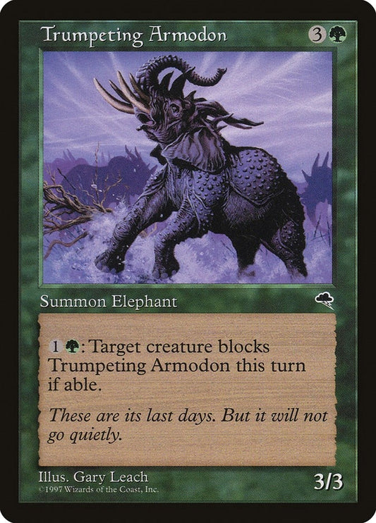 Image for Trumpeting Armodon (262) (Tempest) - Magic: The Gathering