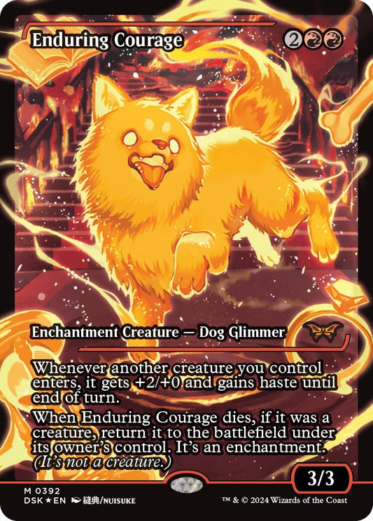 Image for Enduring Courage (Showcase) (392) (Duskmourn: House of Horror) - Magic: The Gathering